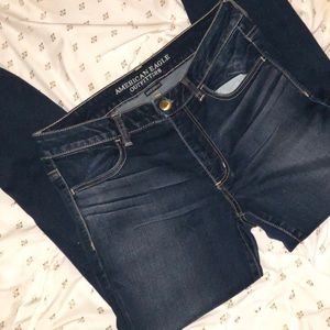 American Eagle size 12 dark wash jeggings